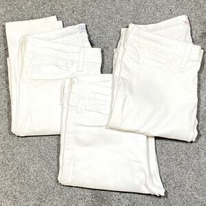 Lot of 3 Flying Monkey White Skinny Jeans Womens 28 Stretch Denim Pants
